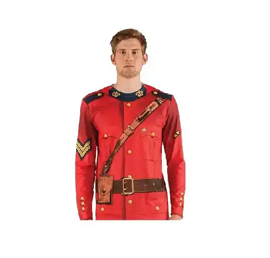 FAUX REAL - Canadian Mountie Shirt - MENS MEDIUM (NEW) in Costumes in Oakville / Halton Region