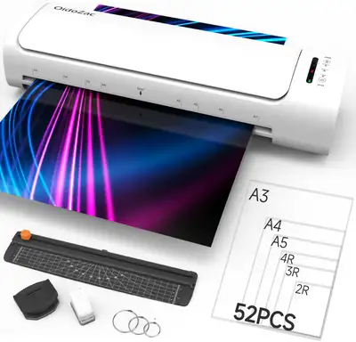 OidoZac Laminator Machine 13" inch with 52 Laminating Sheets, View more