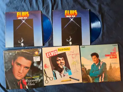 A VENDRE 17 ALBUMS VINYLES RECORD 33 TOUR LP MUSIQUE ROCK..ELVIS, View more