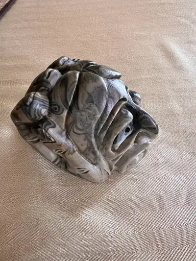 False Face Sago Carving , View more