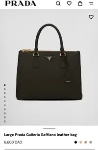 AUTHENTIC, Prada Galleria Saffiano leather bag, Large $4,500