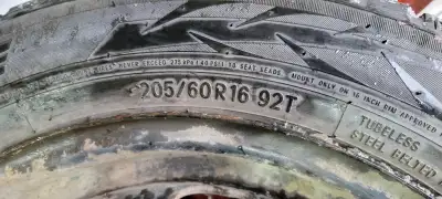 4 Toyo Observe G3-Ice winter tires on rims. Came off a Mazda 3. Used maybe 2 winters, if that, lots...