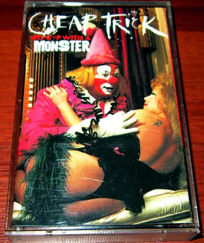 Cassette Tape :: Cheap Trick – Woke Up With A Monster $12 Dollars A1 My Gang 4:22 A2 Woke Up With A...