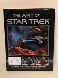Vintage 1995 Art of Star Trek Science Fiction Hardcover Book