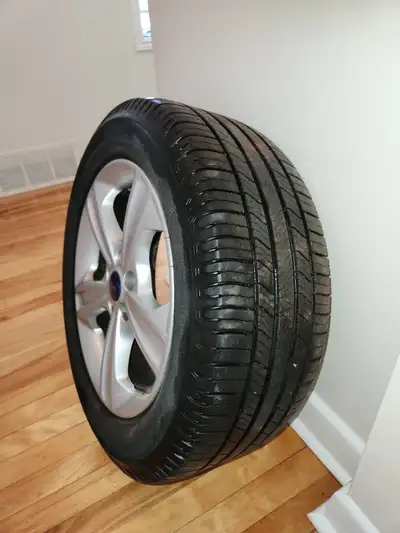 Set of 4 alloy wheels with tires - 17 inch. Tire size = 235/55R17 Bolt pattern 5x108mm Center Bore 6...