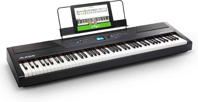 Alesis Recital Pro 88 Key Digital Piano, stand and sustain pedal in Pianos & Keyboards in Markham / York Region