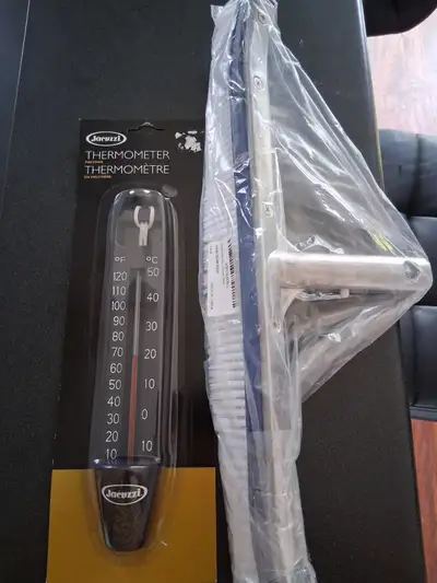Pool wall brush and thermometer NEW UNUSED, View more