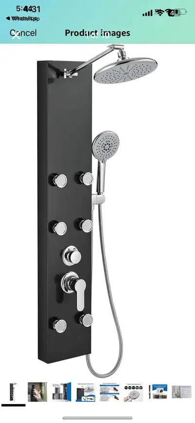 ROVOGO Shower Panel System with 6 Body Jets, Self-Cleaning Rainf, View more