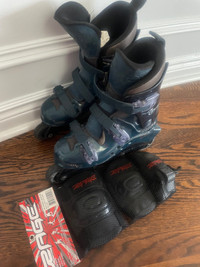 **Rollerblades and Brand New Protective Gear**