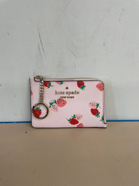 Kate Spade Strawberry Zip Card Holder