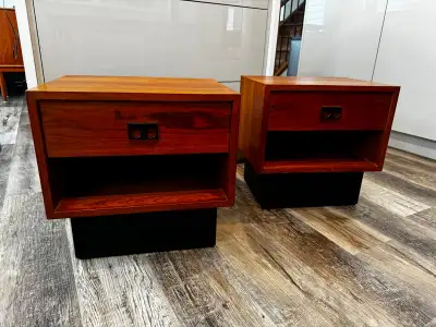 Mid  century RS Associates teak nightstands, View more