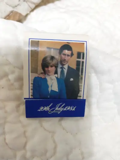 Match book celebrating Diana and Charles wedding, View more