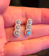 Swarovski Sterling Silver Crystal Earrings