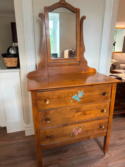 Antique Dresser with Mirror, View more