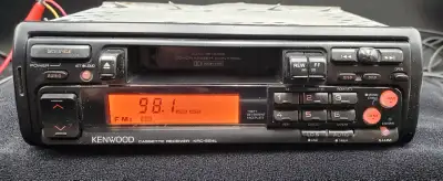 KENWOOD KRC-554L CAR CASSETTE TAPE PLAYER DUAL ILL 1993, View more