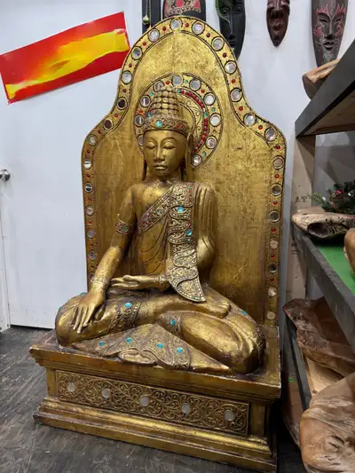 Grand bouddha, bouddha méditation, buddha salle yoga, déco zen, View more