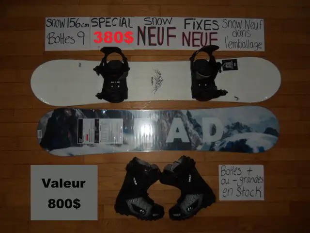 Plusieurs ensembles de snowboard planche a neige snow in Snowboard in Drummondville - Image 12