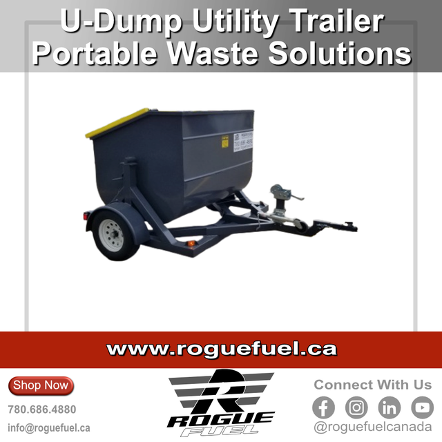 U-DUMP Portable Waste Utility Trailer - 3.5 Yard Bin in Other in Barrie - Image 3