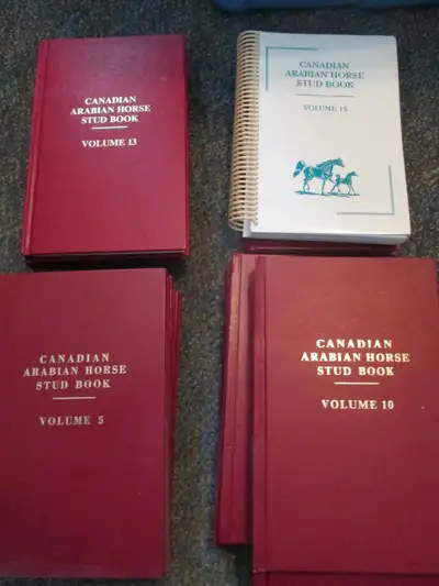 set of Canadian Arabian Horse stud books (vol. 1-15), View more