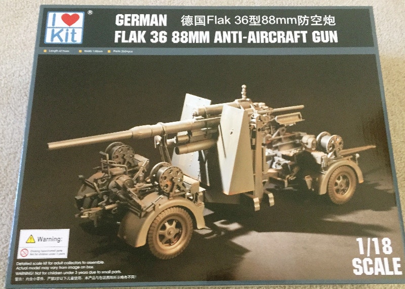 I Love Kit 1/18 German Flak 36 88mm Anti-Aircraft Gun, photo 1