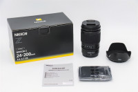 Nikon Z 24-200 F4-5.6 VR lens – MINT CONDITION!