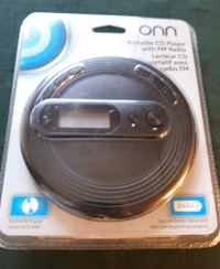 onn Portable CD Player with FM Radio,
CD/CD-R/RW Playback