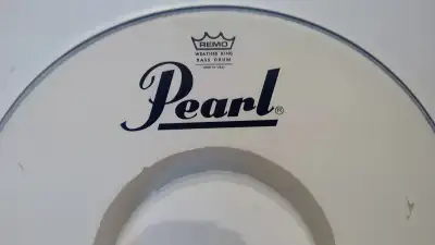 Vintage 22" PEARL Drums White Resonate Drum Head - Save $, View more