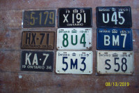 license plates