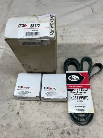 IF THE AD IS UP THE ITEM IS AVAILABLE. This is a brand new GATES kit that replaces the idler pulleys...