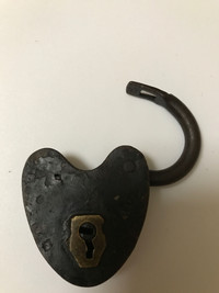Antique Heart Shaped Smokehouse? Lock
