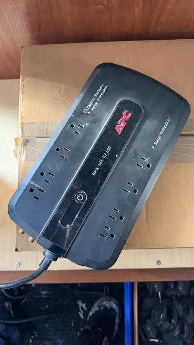 Apc surge protection/battery backup, View more