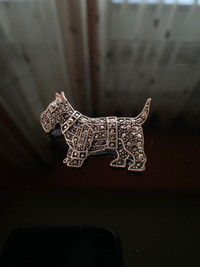 SCOTTIE DOG  Metal Vintage  Brooch