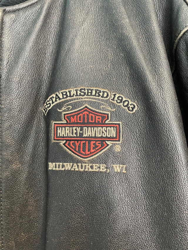 Vintage Harley-Davidson Leather Jacket in Men's in Markham / York Region - Image 2