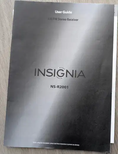 INSIGNIA NS- R2001 STEREO RECEIVER, View more