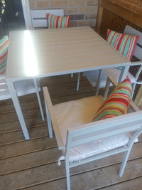 38 " Patio table and chairs