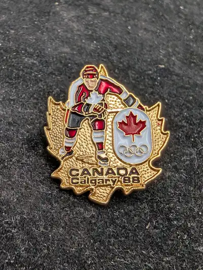 Ice Hockey Winter Olympic Pin Calgary 1988, View more