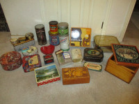 Collectible Assortment of 34 Vintage Metal, Wooden and Cardboard