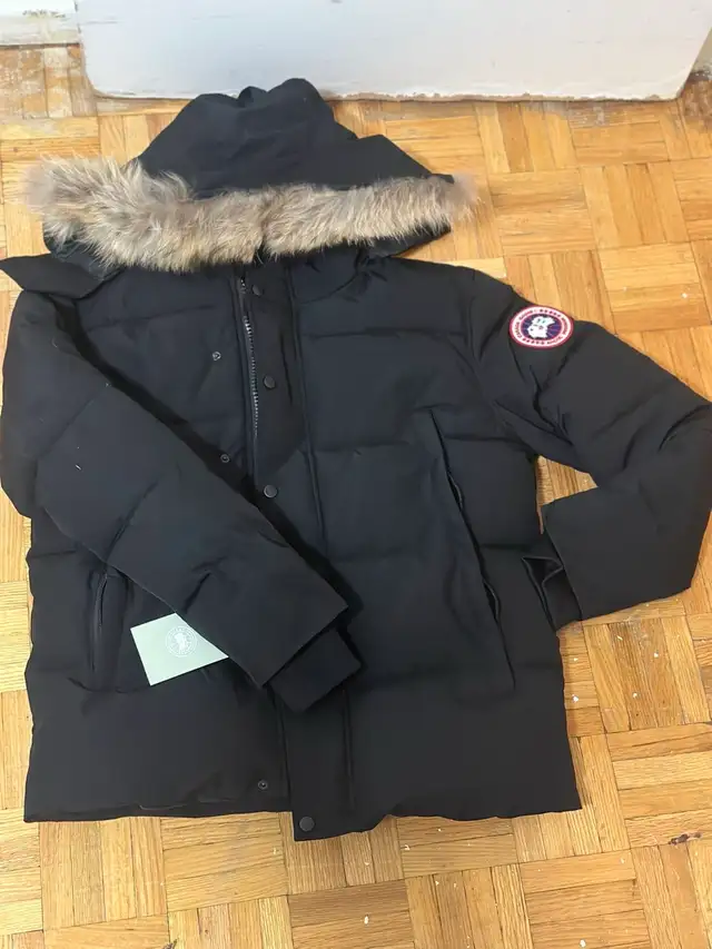 Black Winter Parka Jacket –