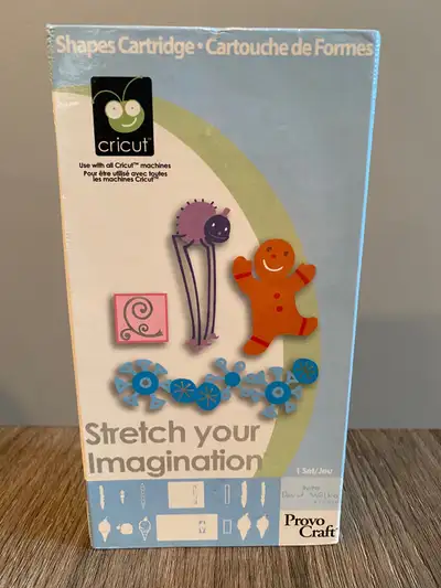 Cricut Stretch Your Imagination box. Only have the empty box. No longer have the cartridge or keyboa...
