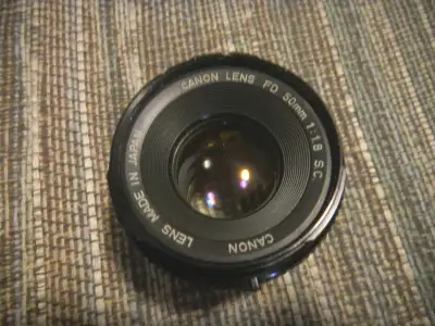 Canon FD 50mm 1:1.8  S.C. Lens, View more