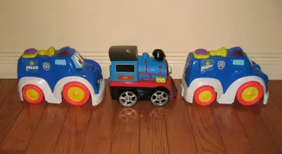 Toys for Babies - 2 Police Cars, Engine Train, Airplane, View more