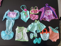 18" Doll Clothes - Lot of swimming clothes