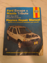 Repair manual for Ford Escape and Mazda Tribute