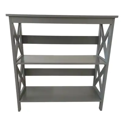 Modern Gray 3-Tier Console Table, View more