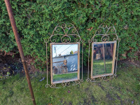 French Vintage Wrought Iron Mirrors