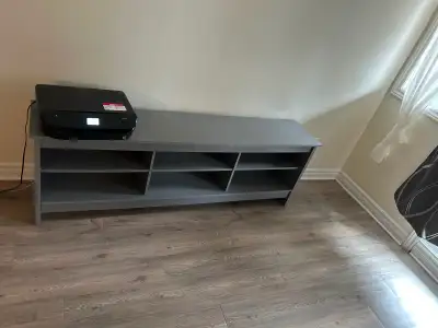 Madesa Media Console TV Stand Entertainment Center with 6 Shelve, View more