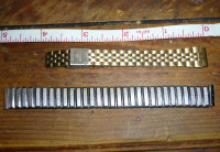 2 Vintage Watch Bands Casio Stainless Japan and Silver Tone