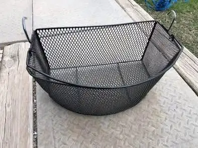 Basket with handle $50, black metal basket + more, View more