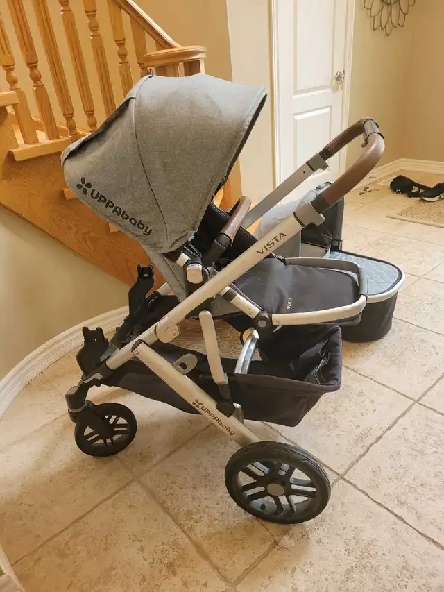 UPPAbaby Vista Stroller and attachments for double stroller in Strollers, Carriers & Car Seats in Oakville / Halton Region - Image 8