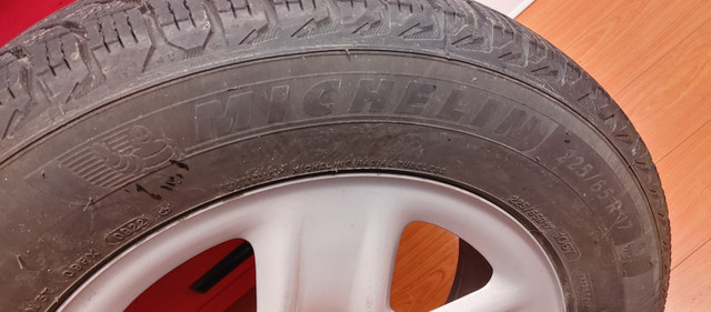 225/65R17 Michelin Winter Tires with Rims in Tires & Rims in City of Toronto - Image 2